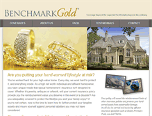 Tablet Screenshot of benchmarkgoldins.com